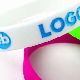 Pulseiras de silicone gravadas com impressão