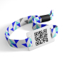 Pulseiras de tecido poliéster com QR Code