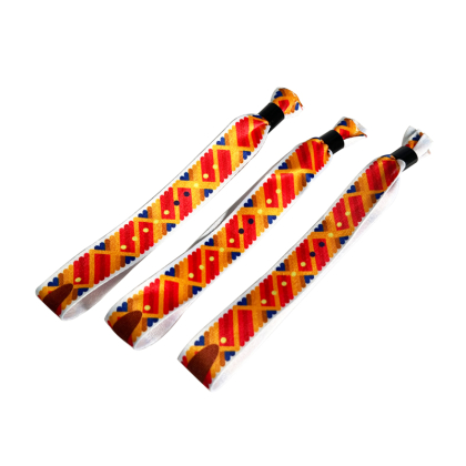 Pulseiras de tecido rPET impresso