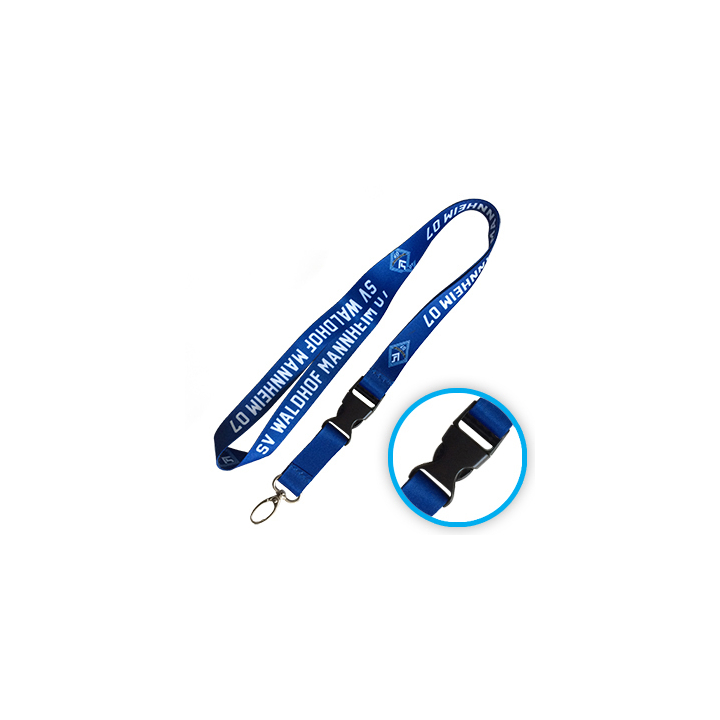 Cordão personalizável em quadricromia com clip destacável