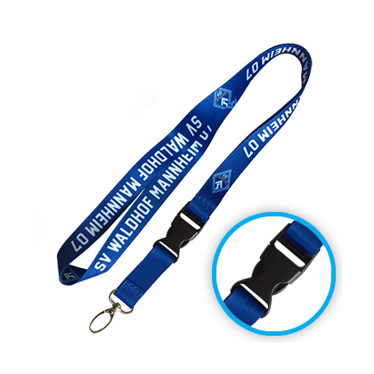 Cordão personalizável em quadricromia com clip destacável