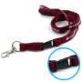 Fita para pescoço tubular + clip destacável