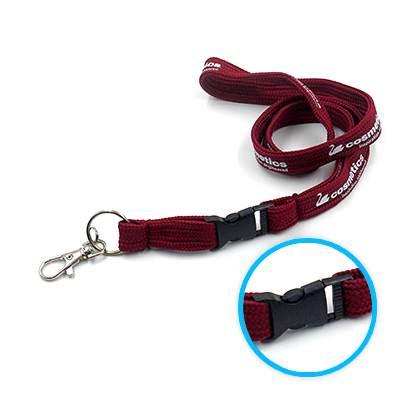 Fita para pescoço tubular + clip destacável