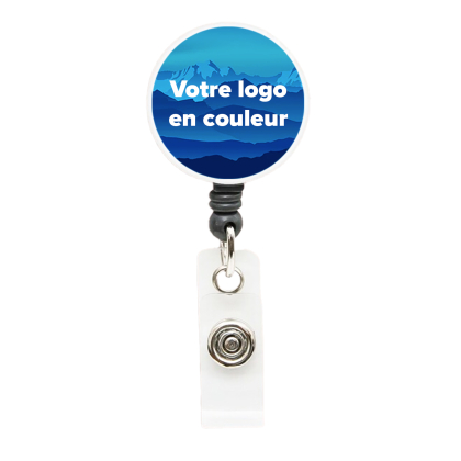 Porta-crachás retrátil personalizado