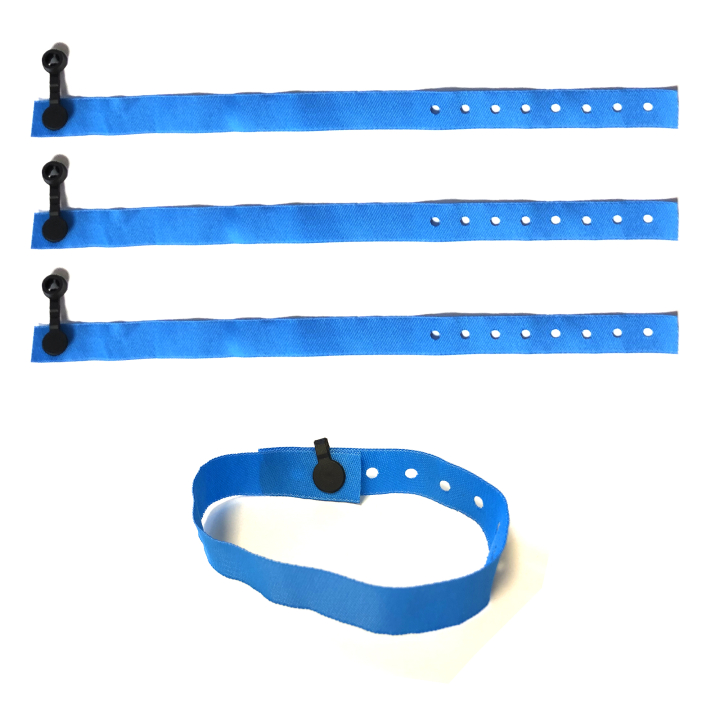 Pulseiras de tecido sem impressão com clip