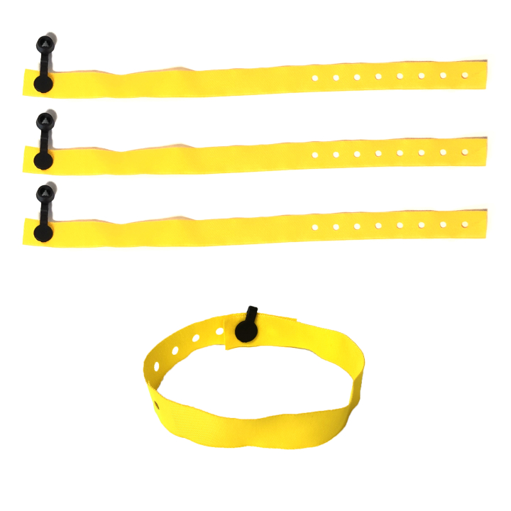 Pulseiras de tecido sem impressão com clip