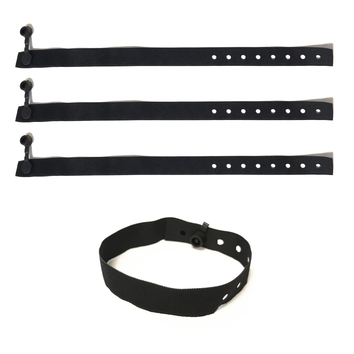 Pulseiras de tecido sem impressão com clip