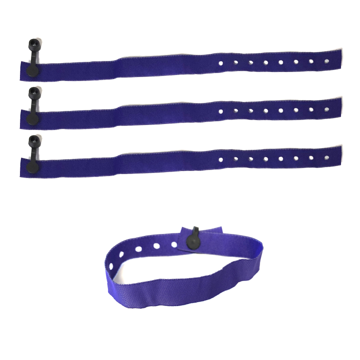Pulseiras de tecido sem impressão com clip