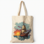 Saco Tote em algodão 30x35 cm