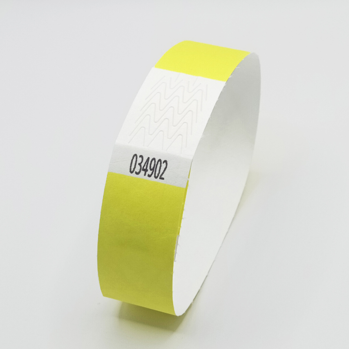 Pulseiras Tyvek sem impressão