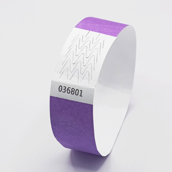Pulseiras Tyvek sem impressão