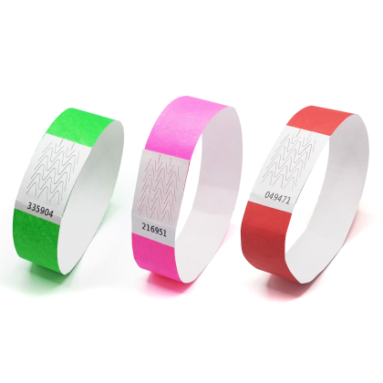 Pulseiras Tyvek sem impressão