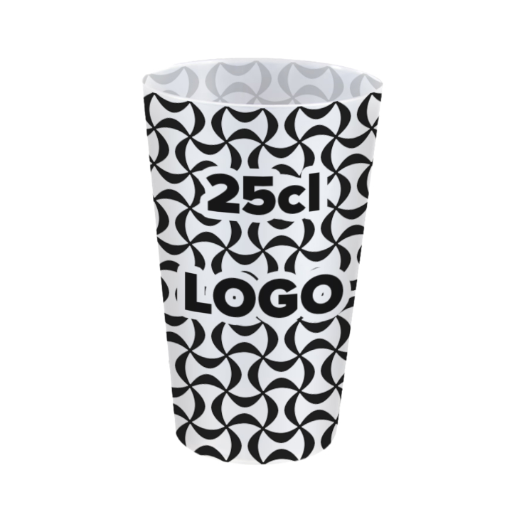 Copos 25cl personalizados impressão 1 cor