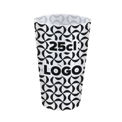 Copos 25cl personalizados impressão 1 cor