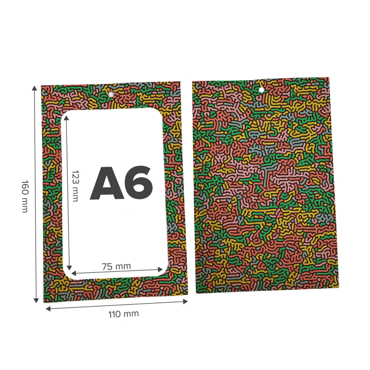 Porta-crachás Kraft A6 Personalizados