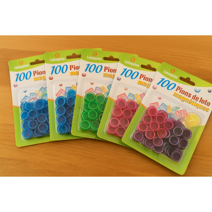 24 x 100 fichas magnéticas para loto