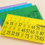 Cartões de bingo em papel para carimbar (80 g) — 500 unidades