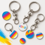 Porta-chaves com Ficha para Carrinho Personalizado