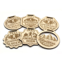 Medalhas em madeira personalizadas