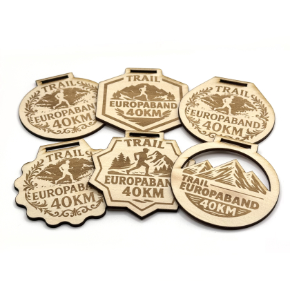 Medalhas em madeira personalizadas