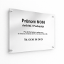 Placa profissional em PVC