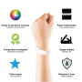 Pulseiras Tyvek com Impressão a Branco