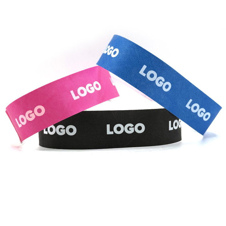 Pulseiras Tyvek com Impressão a Branco