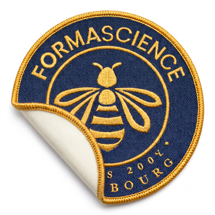 Emblema tecido termocolante personalizado