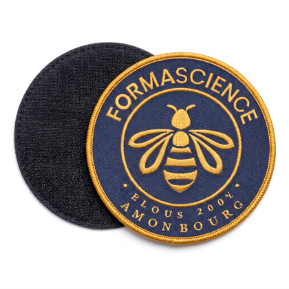Emblema tecido personalizado com velcro macho e fêmea