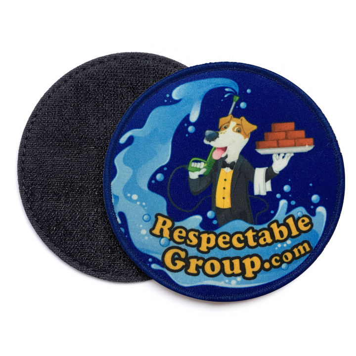 Emblema impresso personalizado com velcro macho e fêmea