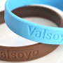 Pulseiras de silicone gravadas