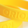 Pulseiras de silicone gravadas