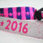 Pulseiras de tecido metalizado