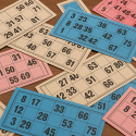 cartões de loto e placas de loto