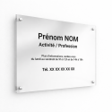 Placa profissional